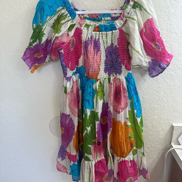 Mille Kiki Floral Print Off the Shoulder Minidress - Picture 2 of 8